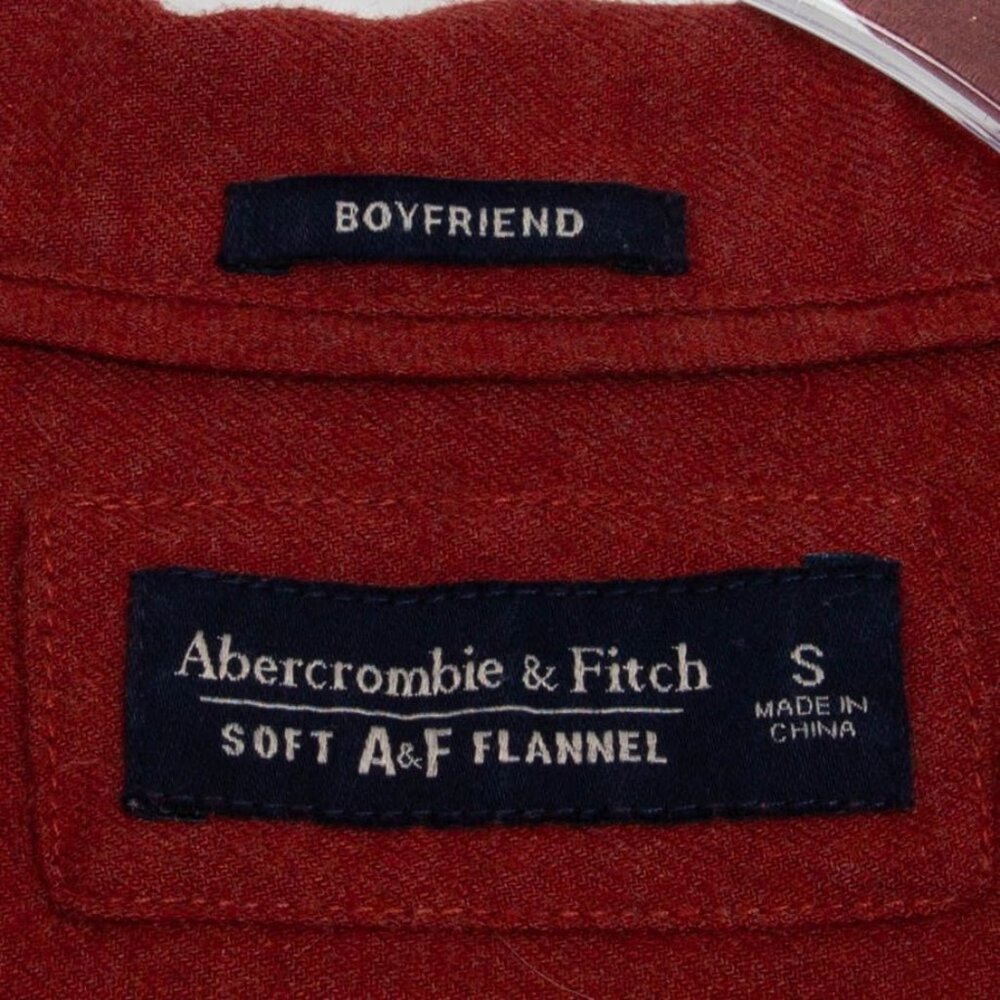 Abercrombie & Fitch Womens Boyfriend Soft A&F Flannel Button Shirt‎ Size S Chore - Picture 4 of 7